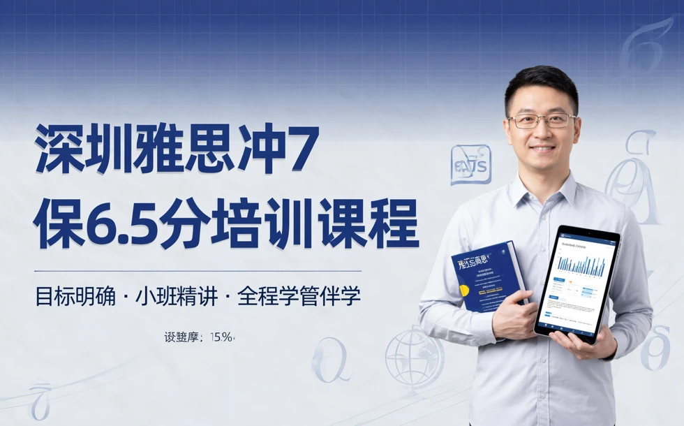 深圳雅思冲7保6.5分培训课程