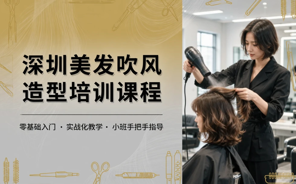 深圳美发吹风造型培训课程