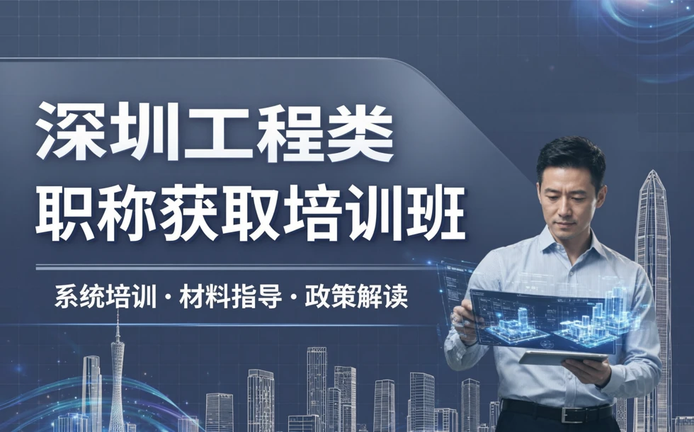 深圳工程类职称获取培训班