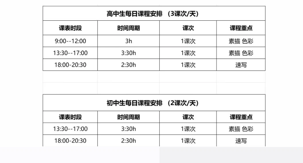 教学时间与内容表