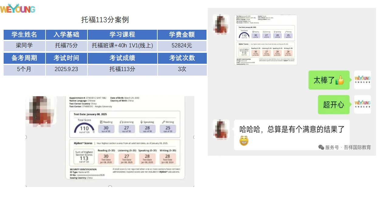 托福学员成功案例展示 2
