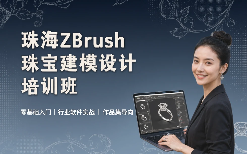 珠海ZBrush珠宝建模设计培训班