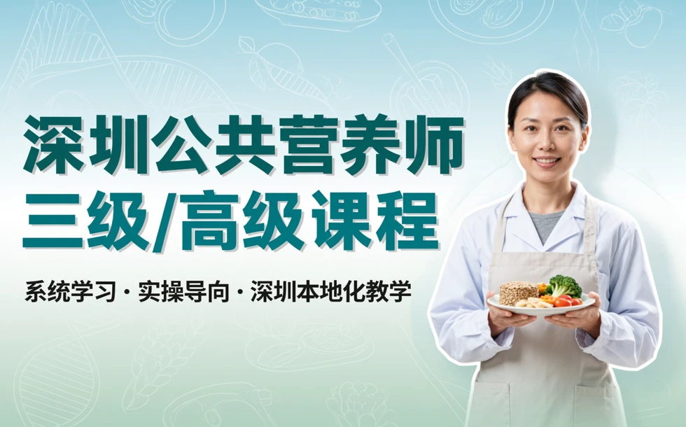 ​深圳公共营养师三级/高级课程