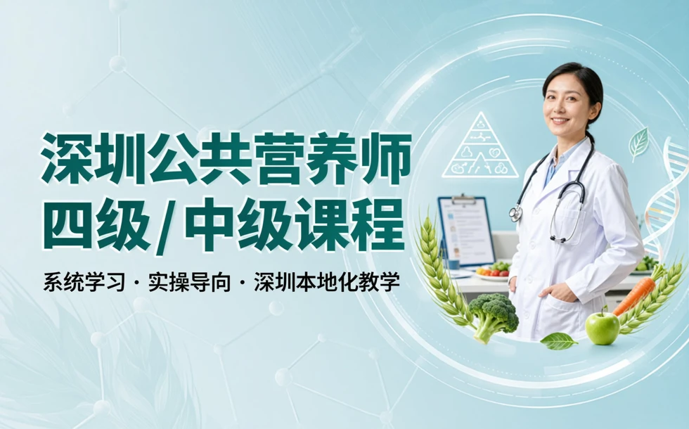 ​深圳公共营养师四级/中级课程
