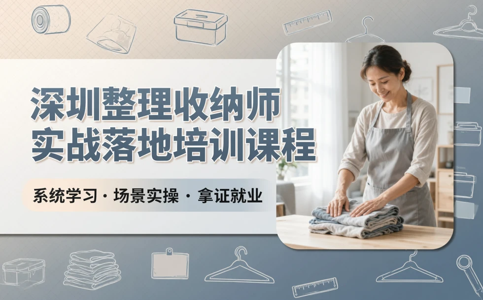 深圳整理收纳师实战落地培训课程
