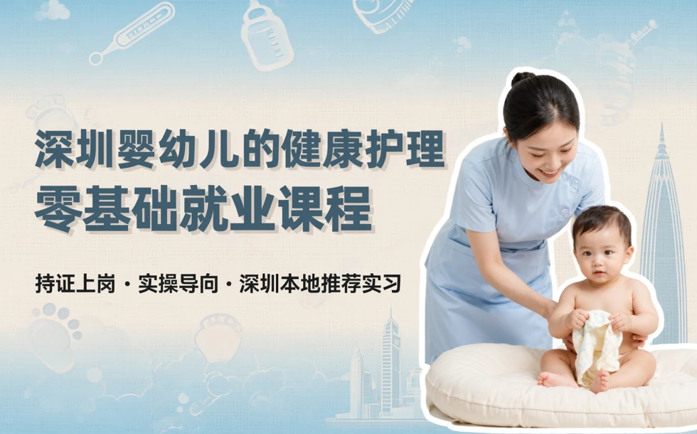 深圳婴幼儿的健康护理零基础就业课程