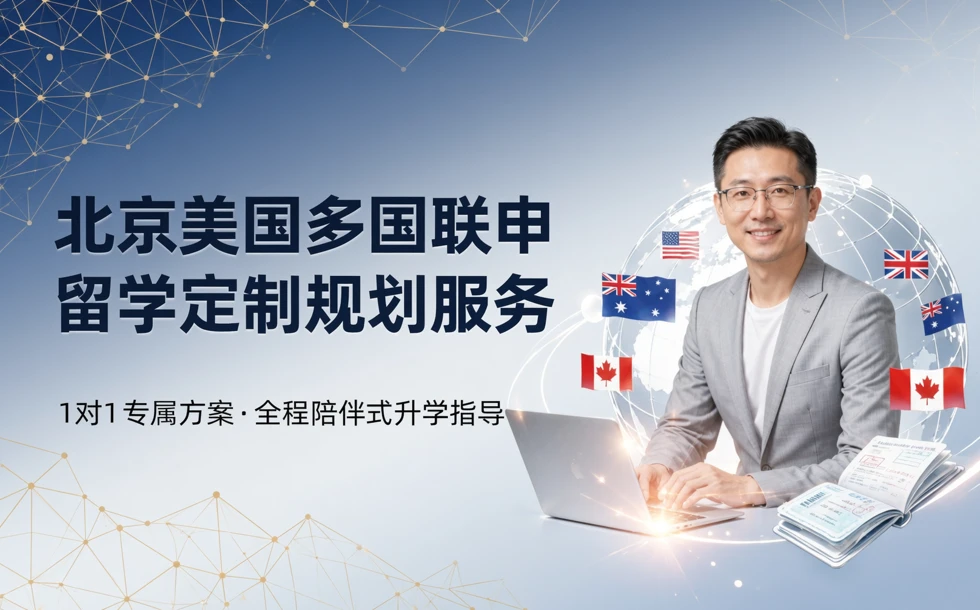 北京美国多国联申留学定制规划服务