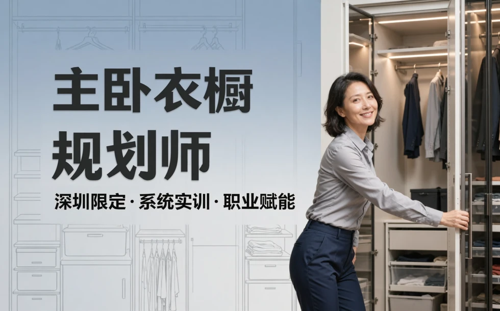 深圳主卧衣橱空间规划整理师课程