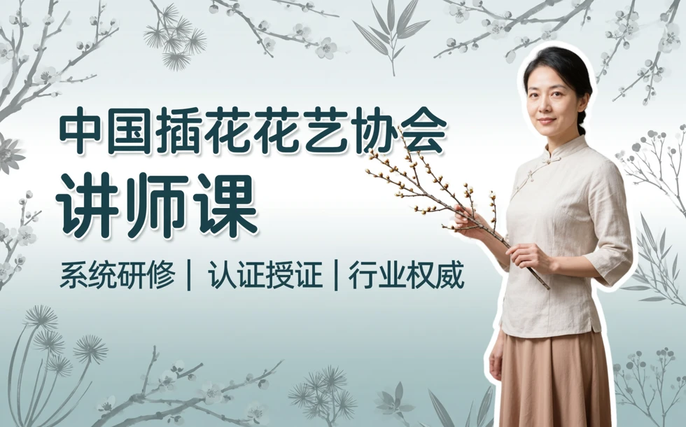 中国插花花艺协会讲师课