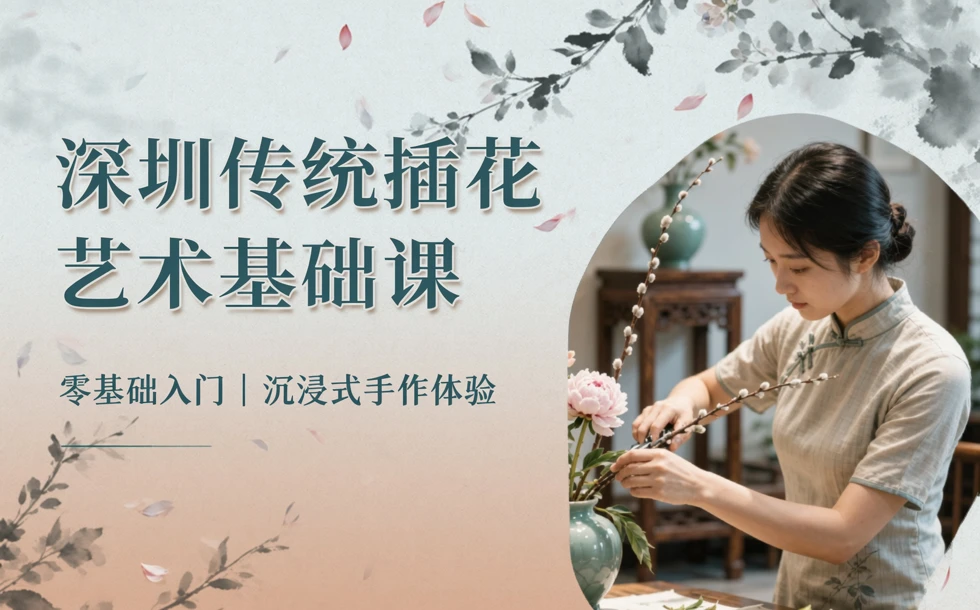 深圳传统插花艺术基础课