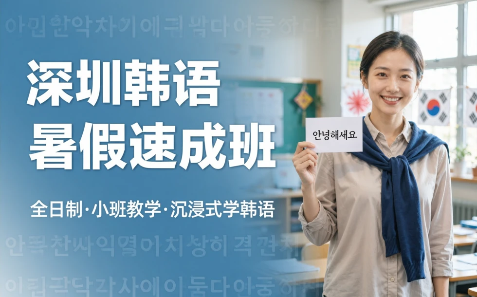 深圳韩语全日制暑假快速辅导班