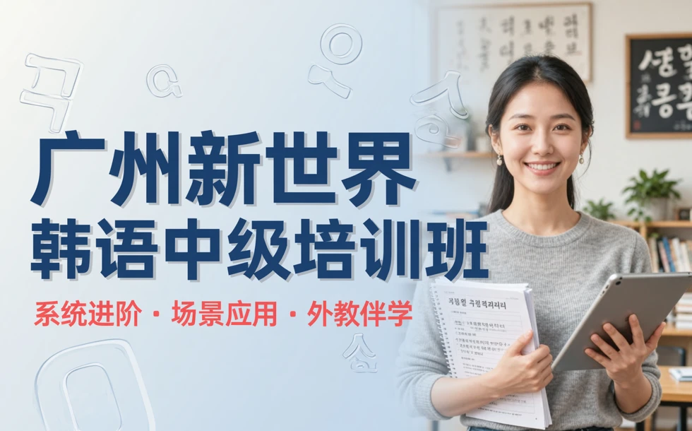 广州新世界韩语中级培训班