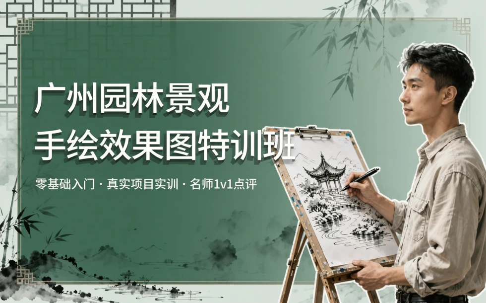 广州园林景观手绘效果图特训班