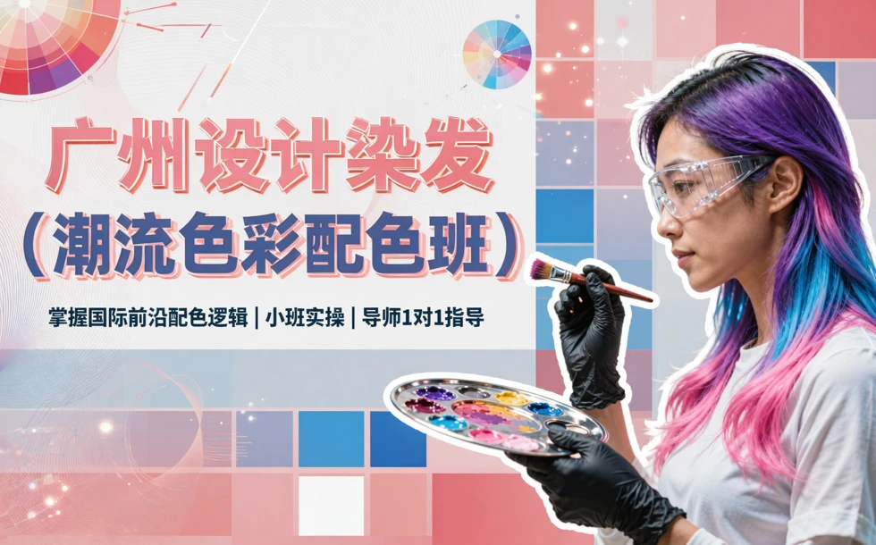 广州设计染发（潮流色彩配色班）