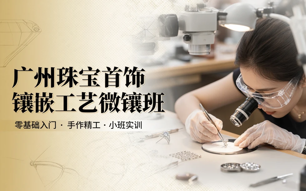 广州珠宝首饰镶嵌工艺微镶培训班