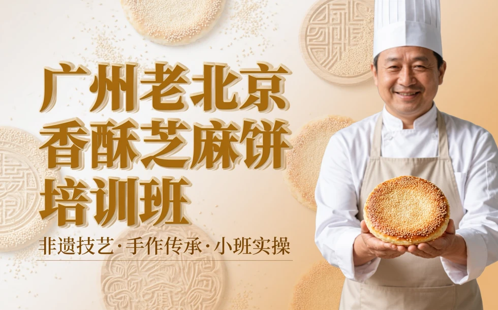 广州老北京香酥芝麻饼培训班