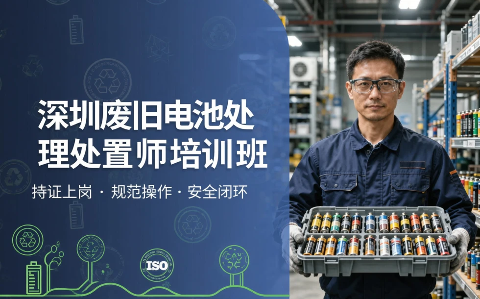 深圳废旧电池处理处置师培训班