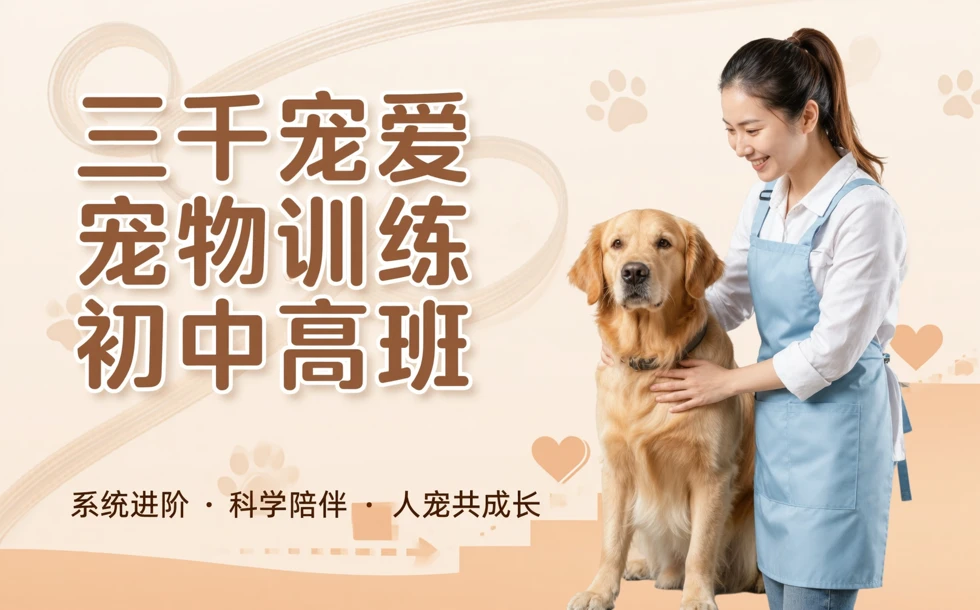 三千宠爱宠物训练初中高班