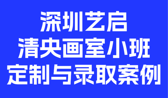 深圳艺启清央画室小班定制与录取案例